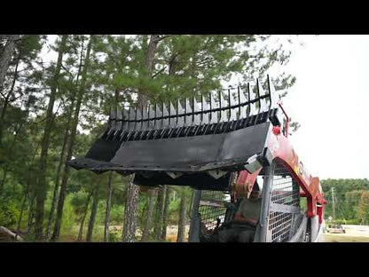 Solesbee’s | Reversible Stick Rake Blade | Width 6 To 8 Feet | Hydraulic Flow 18 To 20 GPM | For Skid Steers