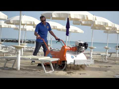 Delfino Drum Drive Beach Cleaner | 140 x 90 x H100cm | 35" Working Width | 397 lbs | For Fine Sand Beaches