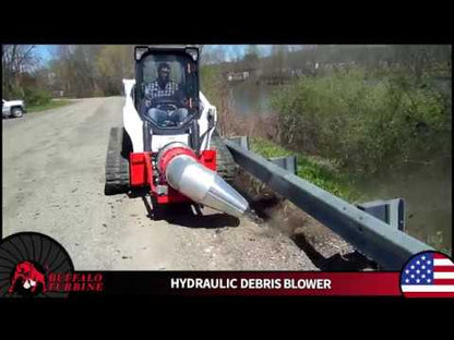 Buffalo Turbine Hydraulic Debris Blower | Model BT‑HYSS4‑MEGA | 12,000 CFM | 18–40 GPM | For Skid Steers