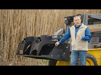Star Industries Grapple Bucket | Models 175-66 To 175DG-84 | 66" To 84" | 8–30+ GPM | For Skid Steer