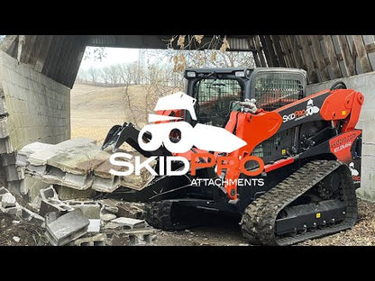 Top Dog Attachments Stump Bucket W\Grapple | Width 45.30" | Ideal for Stump and Debris Removal | For Skid Steer