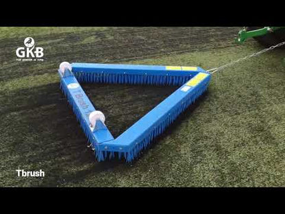 GKB Tbrush (Triangle Brush) | Model TB140 & TB180 | Width 55" & 71" | Tow Chain Triangle Brush Attachment | Horsepower: >10–15 HP | For Tractor
