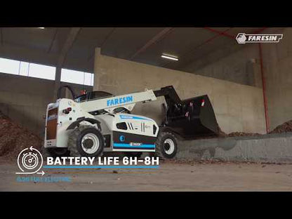 Faresin USA Full Electric Telehandler | Model Small Range 6.26 | Lift Height 19.7 ft | Battery 24–43 kWh | Capacity 5,732 lbs | For Construction & Agriculture