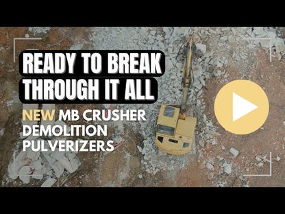 MB Crusher Demolition Pulverizer | Model MB-P160 | Width 12.2" | Machine Size 4.4-6.6 Tons | For Backhoe Loaders