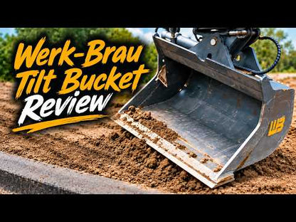 Werk-Brau Railroad Cribbing Bucket | Model HDCRIB Series | Width 8" | 1–5 Tons | For Mini Excavators & Backhoes