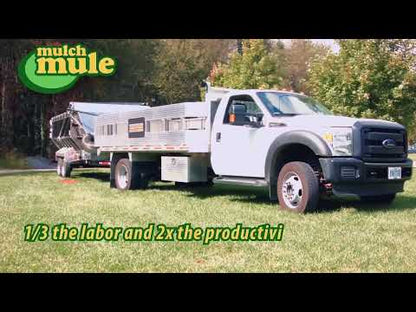 Mulch Mule | MM2BG Base Model | Billy Goat Leaf Vac & Wireless Remote | 24’4” Length | 15 Cu. Yd. Capacity | 8’ Width | For Bulk Material Delivery & Leaf Cleanup