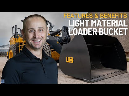 Werk-Brau Light Material Loader Bucket | High Performance | Width 100"–144" | 20–60 GPM | For Wheel Loaders