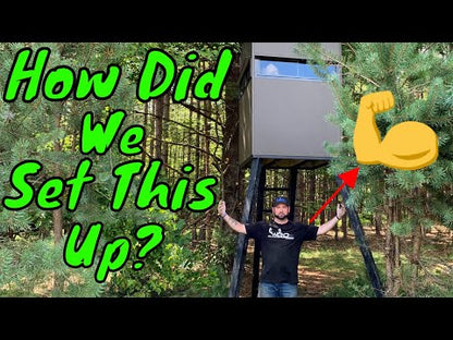 SAD DADDY 4x4 GUN/CROSSBOW BLIND | WITH ELEVATION KIT & STEEL SKID FRAME | HUNTING BLIND BOX