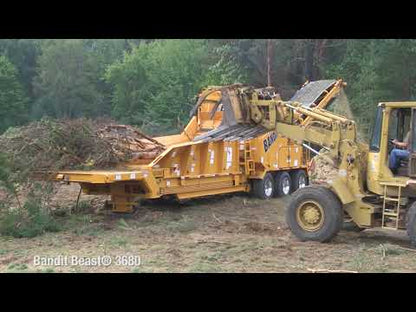 Bandit Horizontal Grinder | 2019 Model 3680TK BEAST RECYCLER | 42" x 63" Cutter mill | 755 HP | For Tree Care Applications