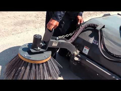 Virnig Pick-Up Broom | Models PUB60, PUB72 & PUB84 | Widths 60" To 84" | Hydraulic Flow 15 To 25 GPM | For Skid Steer