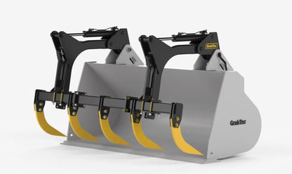 GrabTec Grapples | Model GX | Width 102" inches | Bucket Compatibility 4.5-7.0 yd³ | Horsepower 250-400 HP | For Wheel Loaders