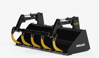 GrabTec Bucket & Grapple Combos | Model GS | Width 72" & 84" inches | Oil Flow Range 15-30 GPM | For Skid Loaders