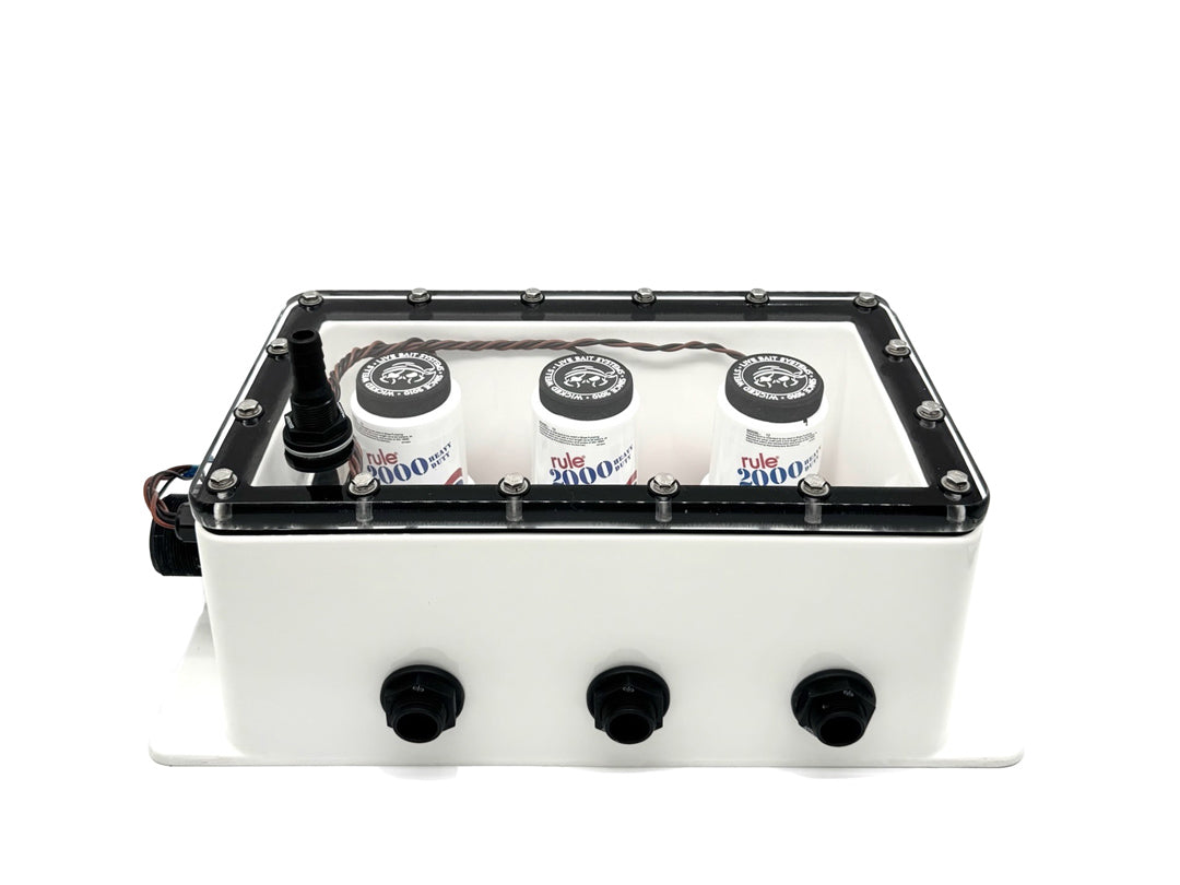 Wicked Well GameChanger Series Pump Boxes | Model GC 2 MINI To GC 4 | 2 To 4 Pump Configurations | Up to 11,100 GPH | Tournament & Offshore Marine Bilge Systems