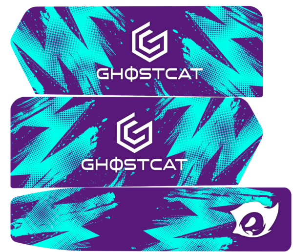 GhostCat Bikes Accessories Bundle | Battery Decals, BMX Kit – F Series, Drift Eight Metal Front Plate, Premium Tapia Seats, Rear Rack & Basket Options | For All Models GhostCat Bikes