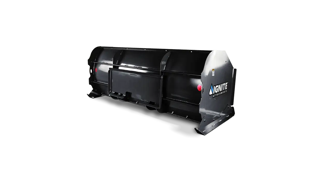 Ignite Attachments Universal Quick Attach Snow Pusher | Working Width 69” | Hydraulic Flow 30-60 GPM | For Skid Steers