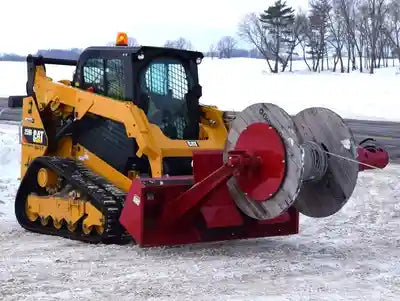 EZ Spot UR Attachment Wire Reel | Model EZ-WR01 | Spool Width 24–50" | 20–30 GPM | 3–5 Ton | For Skid Steer, Compact Track Loaders, Wheel Loaders, Excavators, Mini Excavators, Telehandlers & Backhoes
