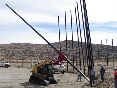 Ez Spot Ur Attachment Heavy Duty Pole Setter | Model EZ-HD08 | Jaw Opening 21" | 20–30 GPM | 3–5 Tons | For Skid Steer, Compact Track Loaders, Wheel Loaders, Excavators, Mini Excavators, Telehandlers & Backhoes
