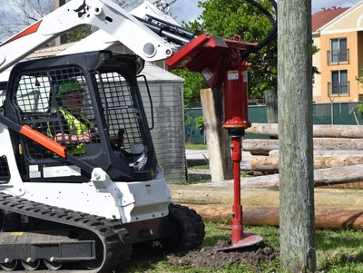 Ez Spot UR Attachment Auger | EZ-AGR01 Model | Bit Diameter 18–24" | 40 GPM | 3–5 Ton | For Skid Steer, Compact Track Loaders, Wheel Loaders, Excavators, Mini Excavators, Telehandlers & Backhoes