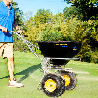 Spyker TurfDresser PRO Spreader | Model SPY80-1S-TD | 12' Spread Width | Hopper Capacity 80 lbs
