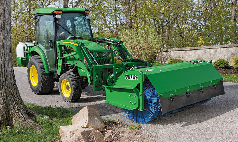Paladin Broom Front Mounted Hydraulic Sweeper | Working Width 72" | 32" Brush Diameter | Manual 30° Angle | 40–80 HP | For Tractors
