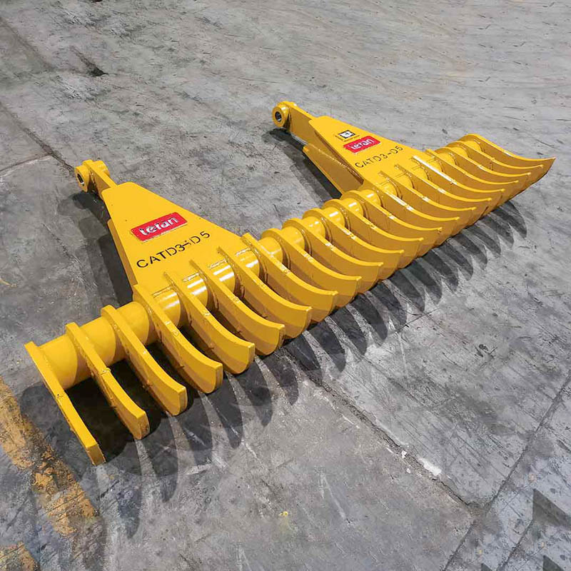 Teran Dozer Rake | Width 96" & 120" inches | Tines 21 & 26 | Heavy-Duty Construction | For Dozers