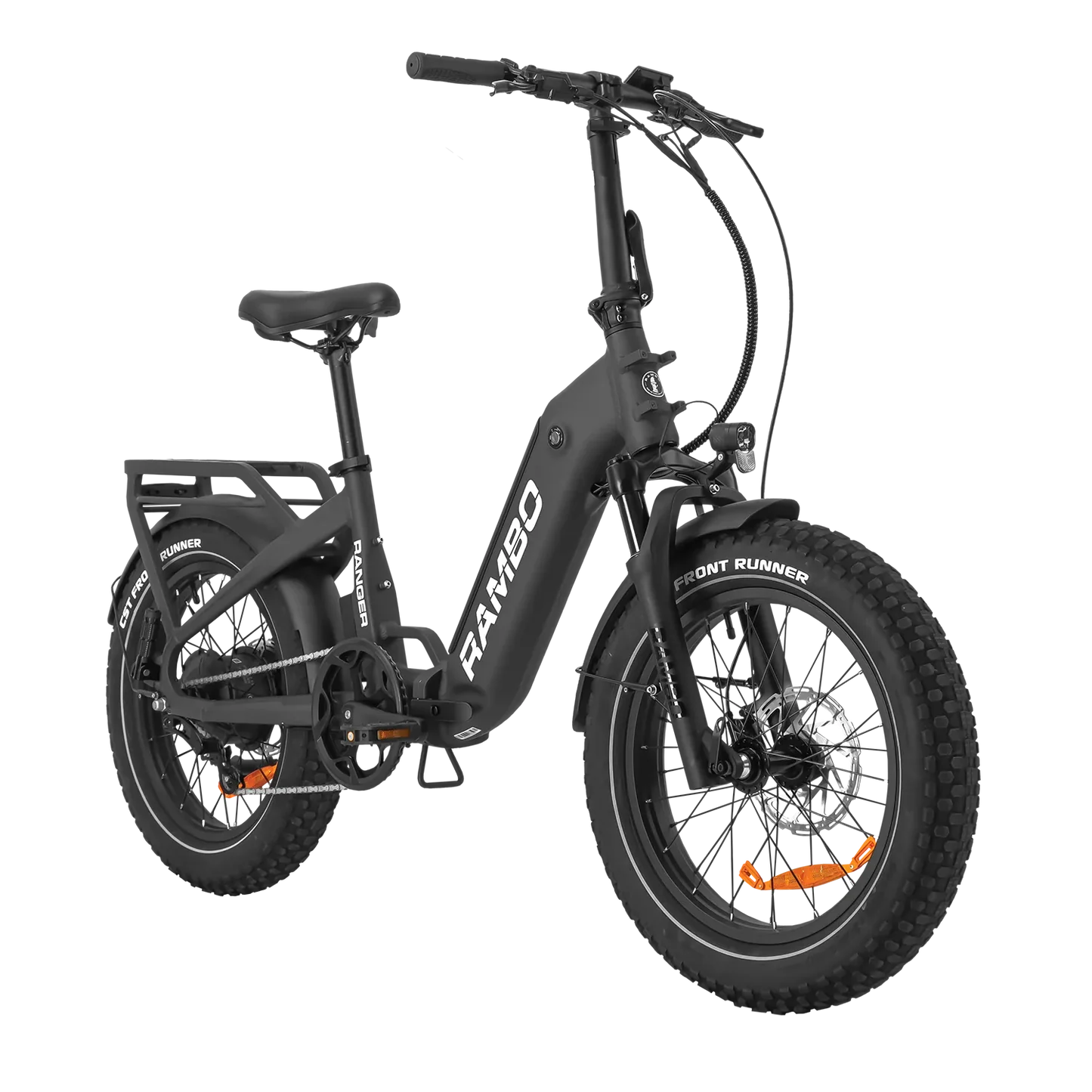 Rambo Ranger Folding E-Bike | 750W Hub Motor | 48V 10.4Ah Battery | Up to 40 Miles Range | Max Speed 30 mph | For Off-Road & Commuting