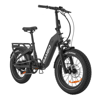 Rambo Ranger Folding E-Bike | 750W Hub Motor | 48V 10.4Ah Battery | Up to 40 Miles Range | Max Speed 30 mph | For Off-Road & Commuting
