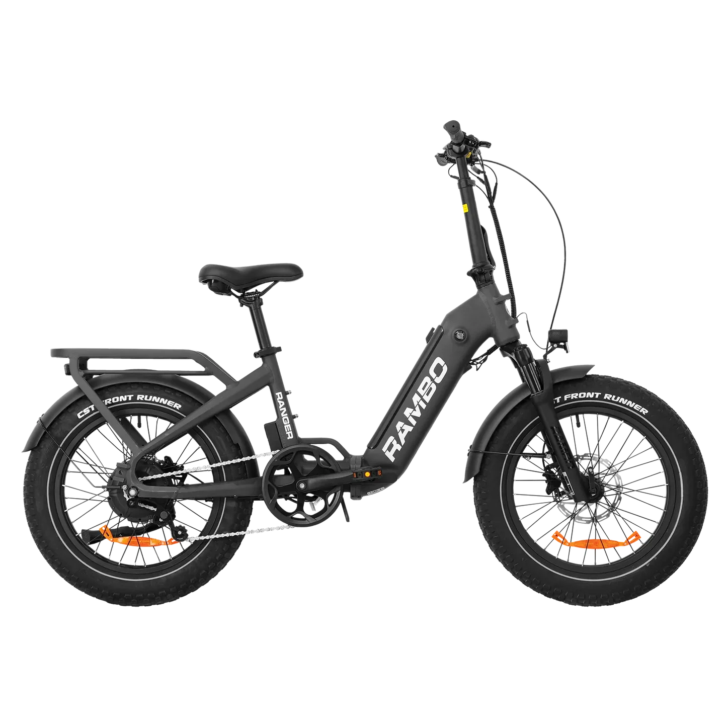 Rambo Ranger Folding E-Bike | 750W Hub Motor | 48V 10.4Ah Battery | Up to 40 Miles Range | Max Speed 30 mph | For Off-Road & Commuting