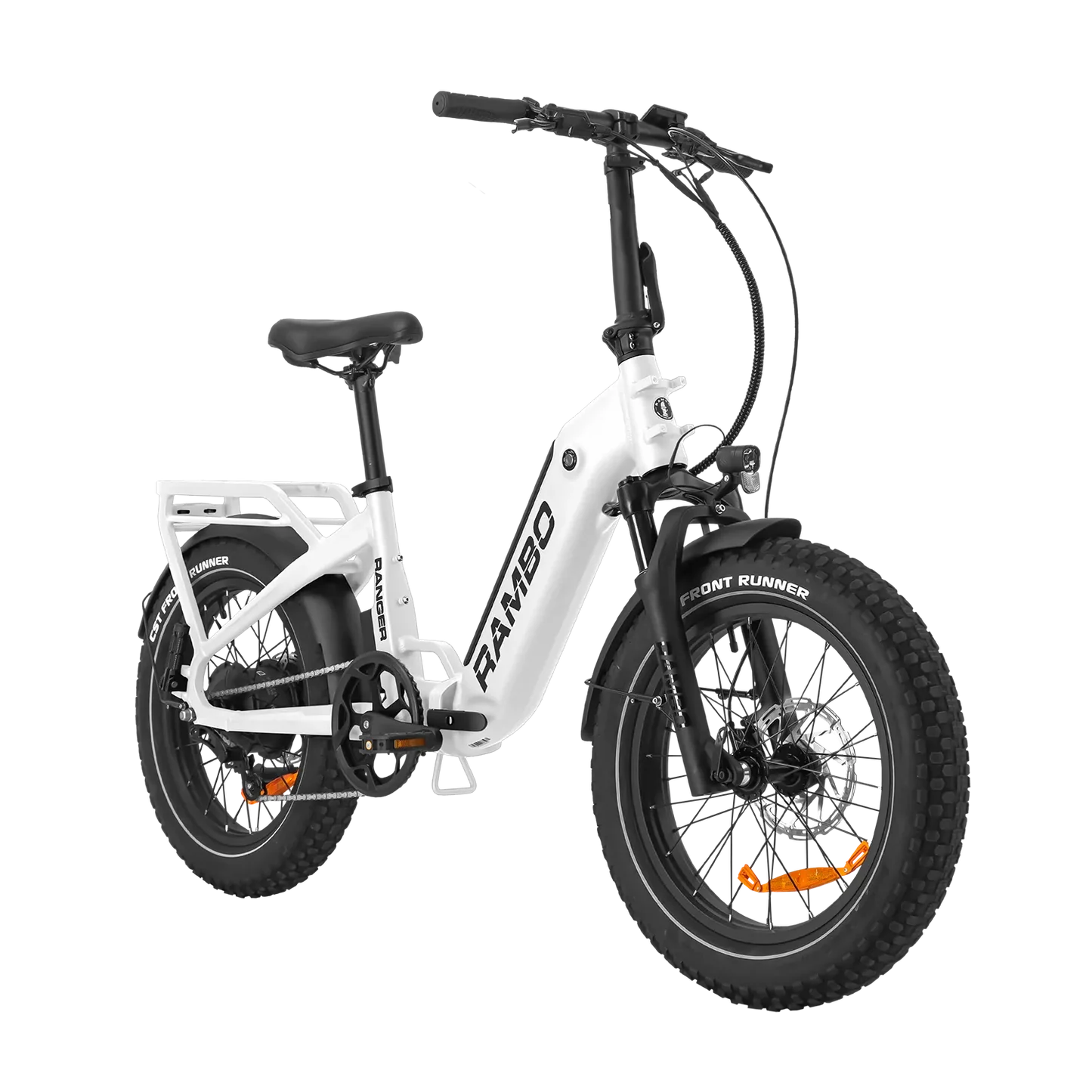 Rambo Ranger Folding E-Bike | 750W Hub Motor | 48V 10.4Ah Battery | Up to 40 Miles Range | Max Speed 30 mph | For Off-Road & Commuting