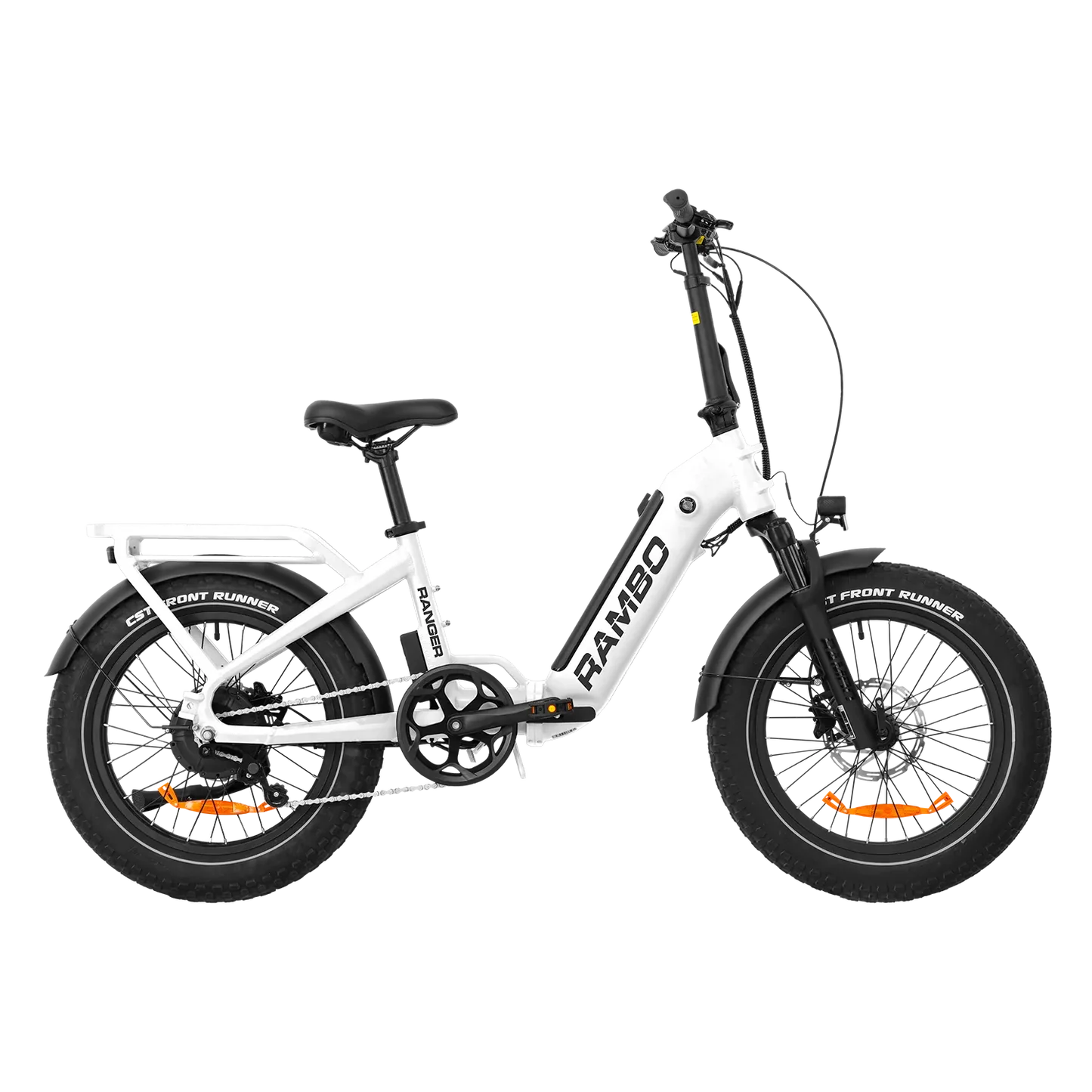 Rambo Ranger Folding E-Bike | 750W Hub Motor | 48V 10.4Ah Battery | Up to 40 Miles Range | Max Speed 30 mph | For Off-Road & Commuting