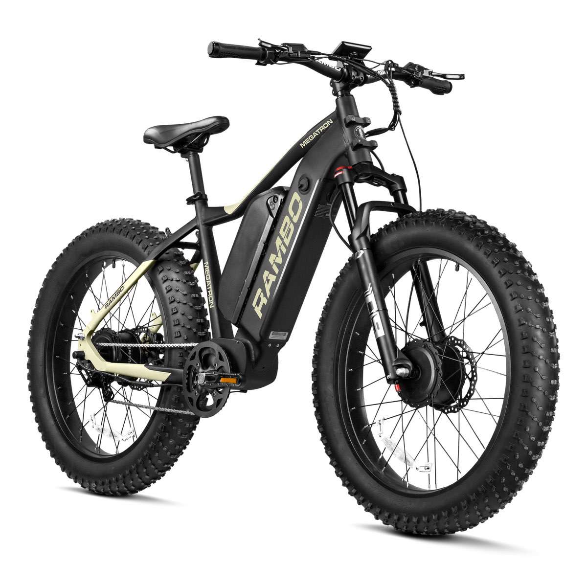 Rambo Megatron 2.0 E-Bikes | Dual 1000W Bafang Hub Motors Rambo Megatron 2.0 E-Bikes | Dual 1000W Bafang Hub Motors