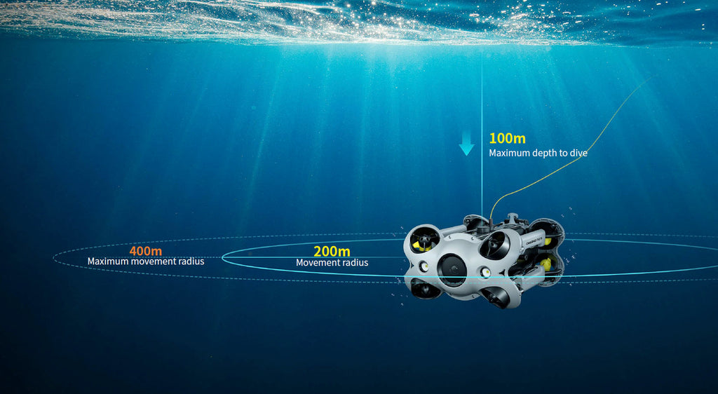 Chasing Underwater Robot | Model M2 S | Maximum Depth 330' Ft | Tethering Size 100 & 200 meters