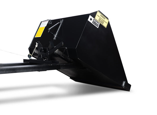 Star Industries Self-Dump Forklift Buckets | Models 1440SD To 1484SDH | Width 45" To 84" | 8 To 30+ GPM | For Forklift