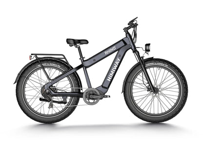 Himiway D5 Plus (Rhino) | 1000W Mid-Drive Motor | 80-110 Miles Per Charge | Dual Battery Off-Road Electric Bike