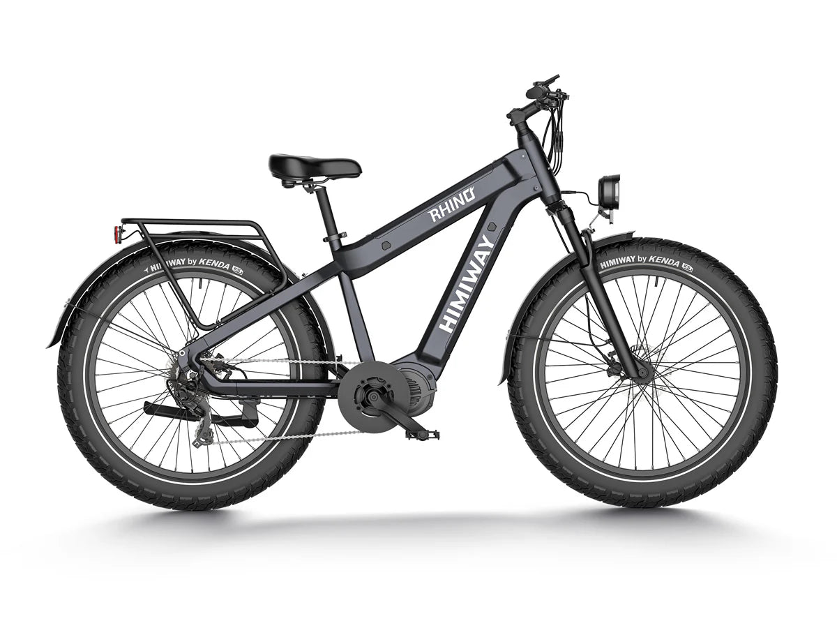 Himiway D5 Plus (Rhino) | 1000W Mid-Drive Motor | 80-110 Miles Per Charge | Dual Battery Off-Road Electric Bike