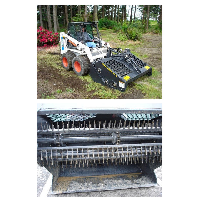 Rock-Hound Landscape Rake | Model 72B & 72B-3 | Cutting Width 72" | Hydraulic Flow Range 13+ GPM | For Skid Steers