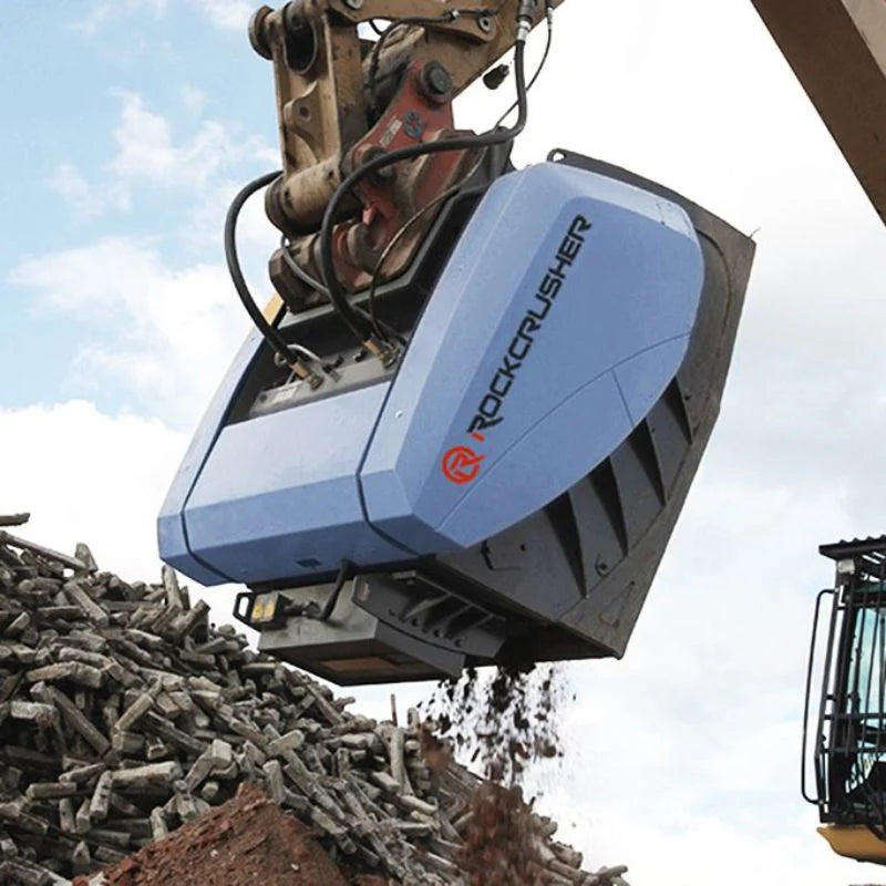 RockZone Rock Crusher Attachment | RCR Series | Width 43" - 72" | Machine Size 10 - 35+ Tons | For Excavators