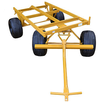 Roof Master Heavy Duty Material Trailer Cart | Model RM-505437 | 30 x 60 Inch Deck | 2000 lb Load Capacity | 18 x 8.50 Flat-Free Tires | For Roofing & Construction