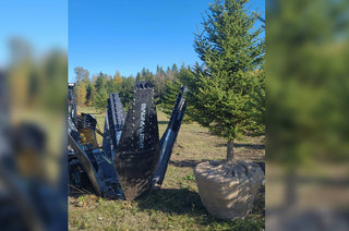 Baumalight Industrial Tree Spade | Model DR-438 | Ball Attachment Size 38" | 70- 85 HP | 5 - 20 GPM | For Tractors & Skid Steers