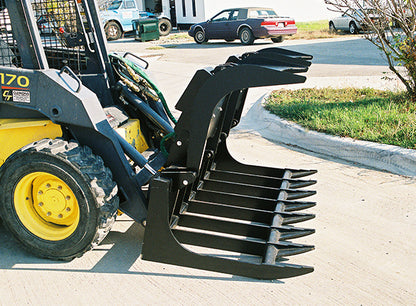 Star Industries Root Grapple Bucket | Models 170-66 To 170DG-84 | Size 66" To 84" | 8 To 30+ GPM | For Skid Steer