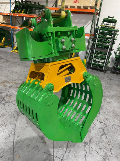 JMA Attachments Rotating Hydraulic Grapple | Width 58.94" Inches | For 7 – 10 Tons Excavators