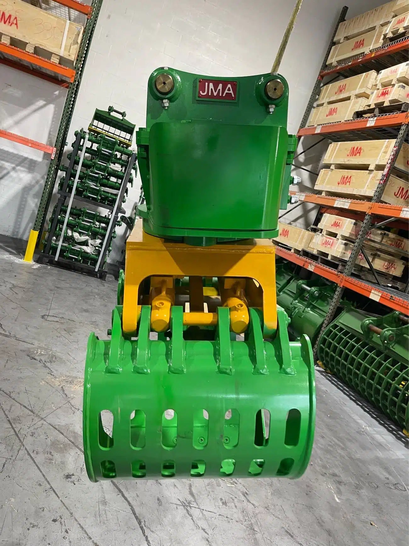 JMA Attachments Rotating Hydraulic Grapple | Width 58.94" Inches | For 7 – 10 Tons Excavators