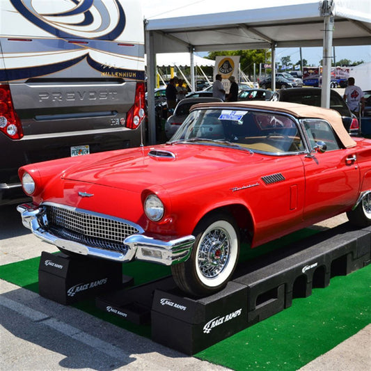 Race Ramps Portable Pit Stop Ramps Standard | Model RR-PPS | 16" W x 14" H | 6,000 lb Capacity | Wheelbase 90" To 115"| For Garage & Track