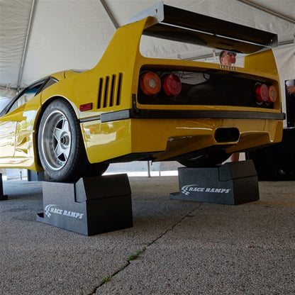 Race Ramps Portable Pit Stop Ramps Standard | Model RR-PPS | 16" W x 14" H | 6,000 lb Capacity | Wheelbase 90" To 115"| For Garage & Track