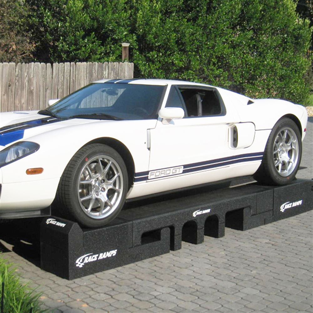 Race Ramps Portable Pit Stop Ramps Standard | Model RR-PPS | 16" W x 14" H | 6,000 lb Capacity | Wheelbase 90" To 115"| For Garage & Track