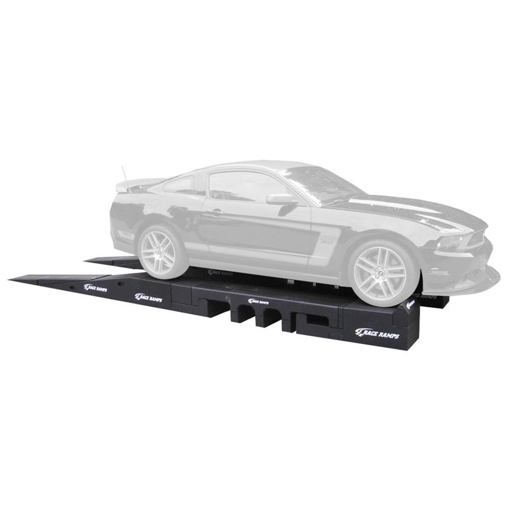 Race Ramps Portable Pit Stop Ramps Standard | Model RR-PPS | 16" W x 14" H | 6,000 lb Capacity | Wheelbase 90" To 115"| For Garage & Track