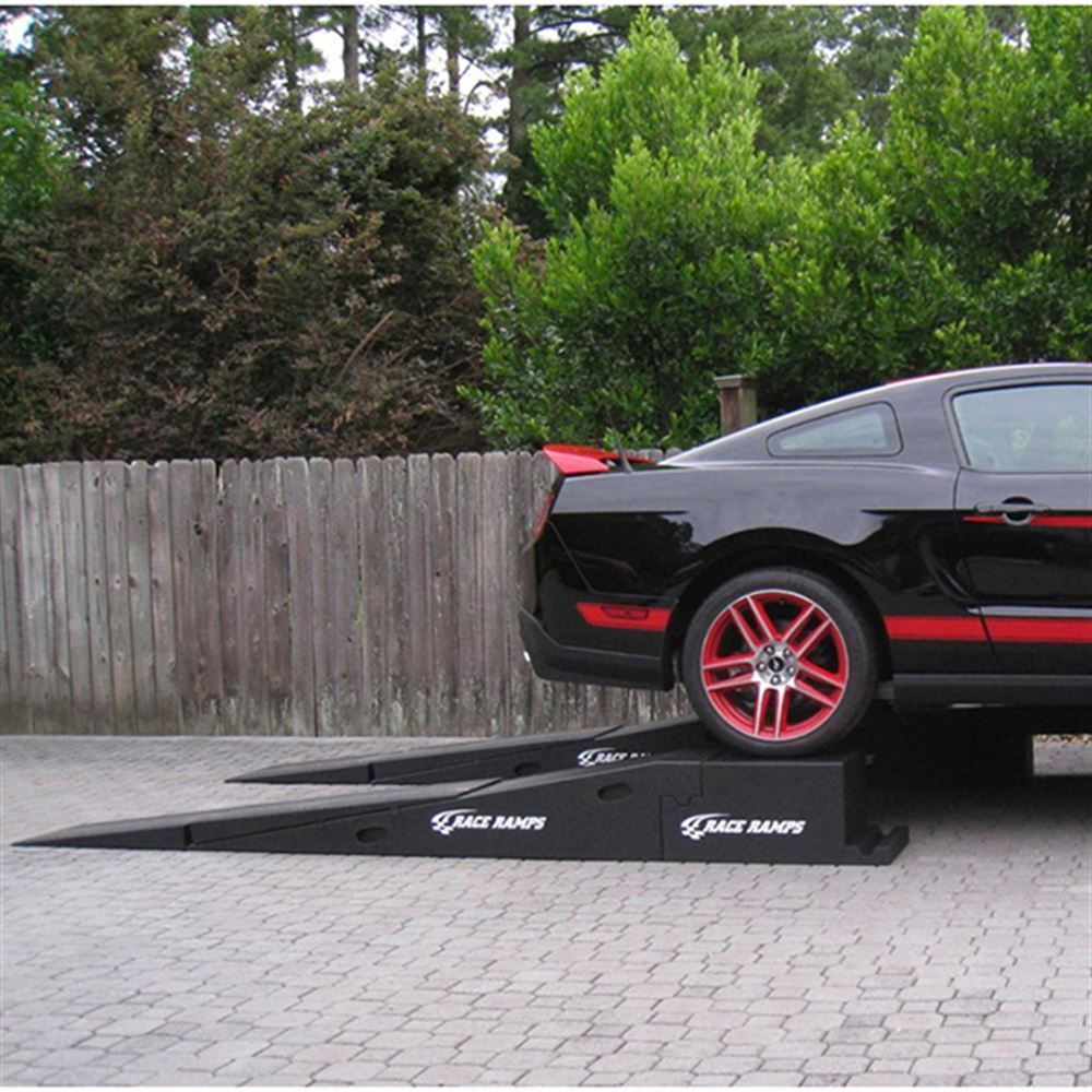 Race Ramps Portable Pit Stop Ramps Standard | Model RR-PPS | 16" W x 14" H | 6,000 lb Capacity | Wheelbase 90" To 115"| For Garage & Track