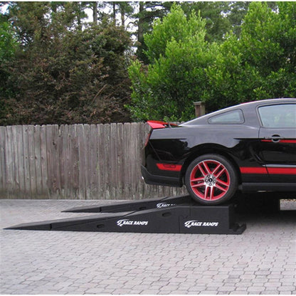 Race Ramps Portable Pit Stop Ramps Standard | Model RR-PPS | 16" W x 14" H | 6,000 lb Capacity | Wheelbase 90" To 115"| For Garage & Track
