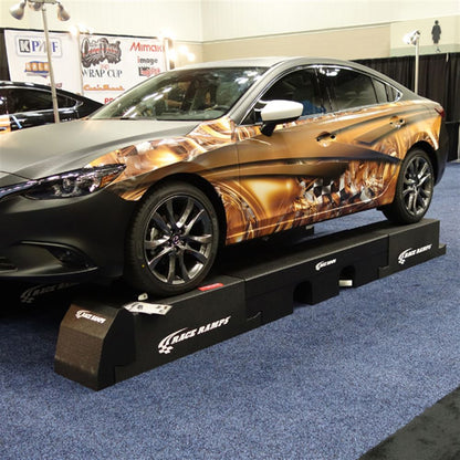 Race Ramps Restyler Ramps Classic | Model RR-RESTYLE-16 | 16" Wide | 14" Lift | 6,000 lb Capacity | Wheelbase 82" To 128" | For Vehicle Wrap & Maintenance