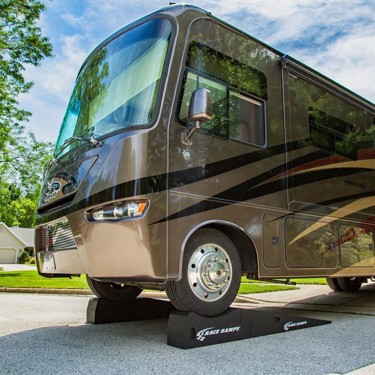 Race Ramps Super Duty Truck Service Ramps | Model RR-STR | 96.5" L x 11.75" W | 10.25" Lift | 60,000 lb Capacity | Fits Tires Up to 11" | For Heavy-Duty Truck & RV Ramps